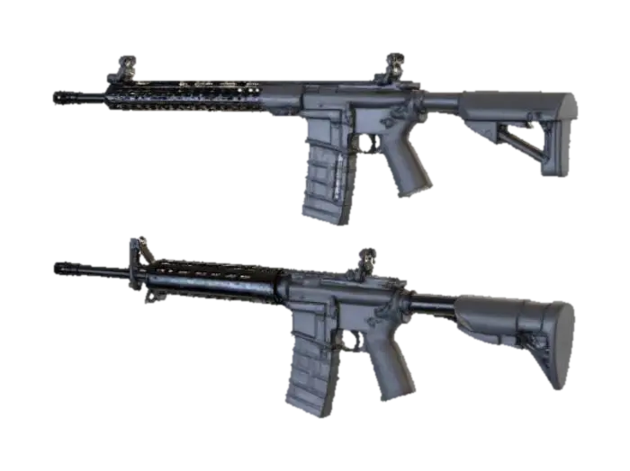 Rifles Collection - Guns 3D model, vytvořený pomocí AI