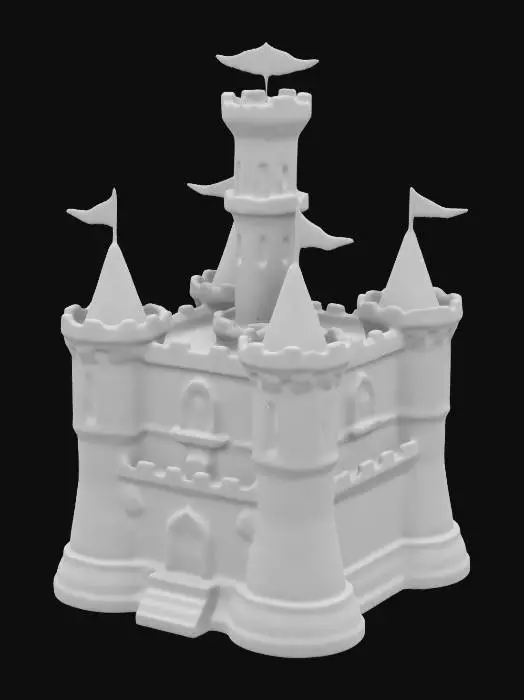 3D model for Dice tower castle 