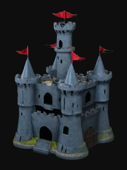 3D model for Dice tower castle 