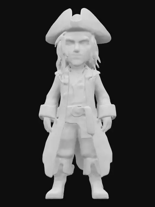 3D model for Jack Sparrow 