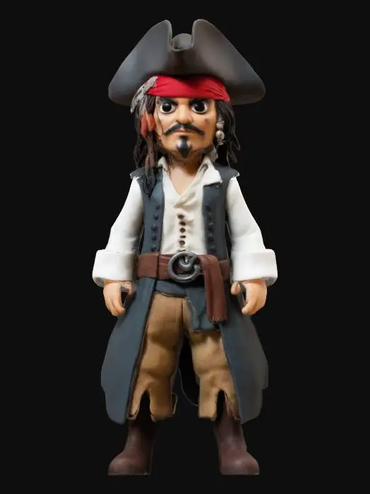 3D model for Jack Sparrow 