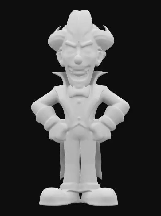 3D model for 90's cartoon JOKER 