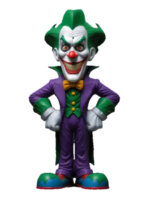 90's cartoon JOKER - Dc 3D model, vytvořený pomocí AI