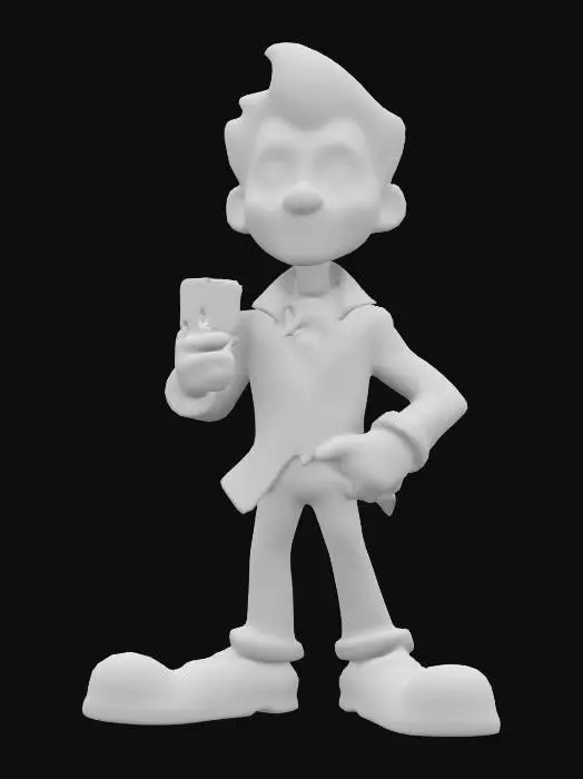 3D model for 90's cartoon JOKER 