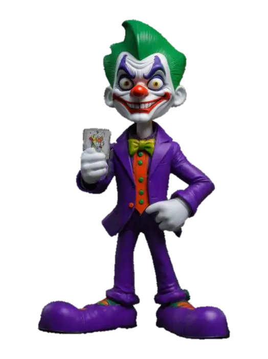 90's cartoon JOKER - Dc 3D model, vytvořený pomocí AI