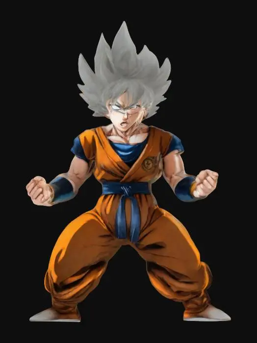 3D model for Super Saiyan Power Up