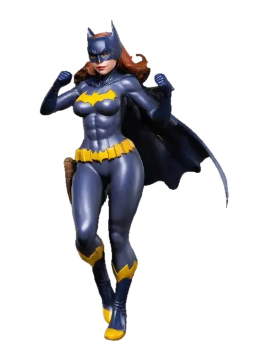 Batgirl DC Comics 3D model, vytvořený pomocí AI