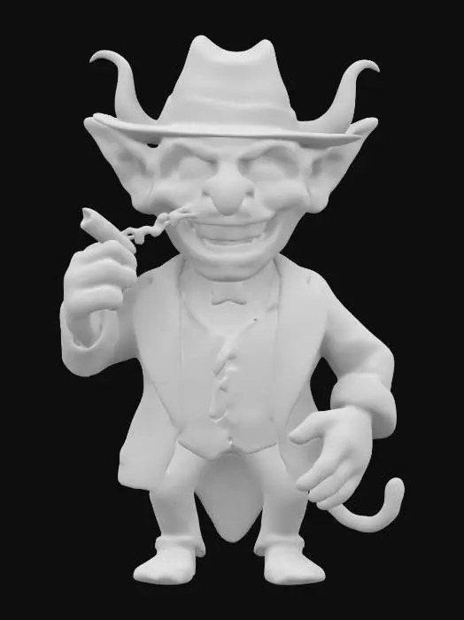 3D model for 1930's goblin gangster  