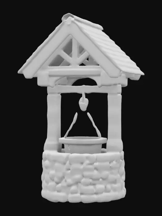 3D model for Medieval, wishing well  , Highly Detailed, Ultra Realistic, 