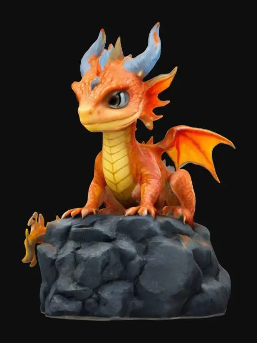 3D model for Fiery Hatchling