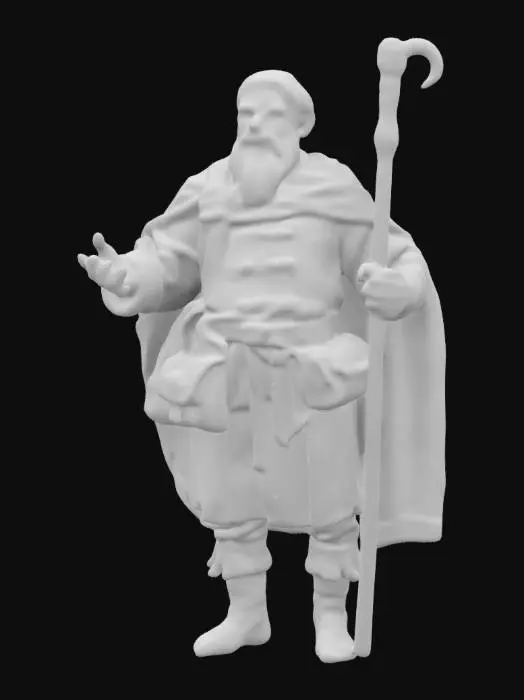 3D model for A traveling medieval merchant 