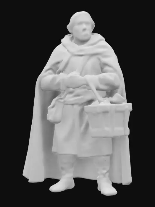 3D model for A traveling medieval merchant 