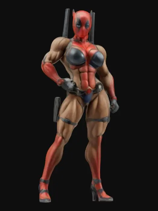 3D model for Deadpool Cosplay Statue