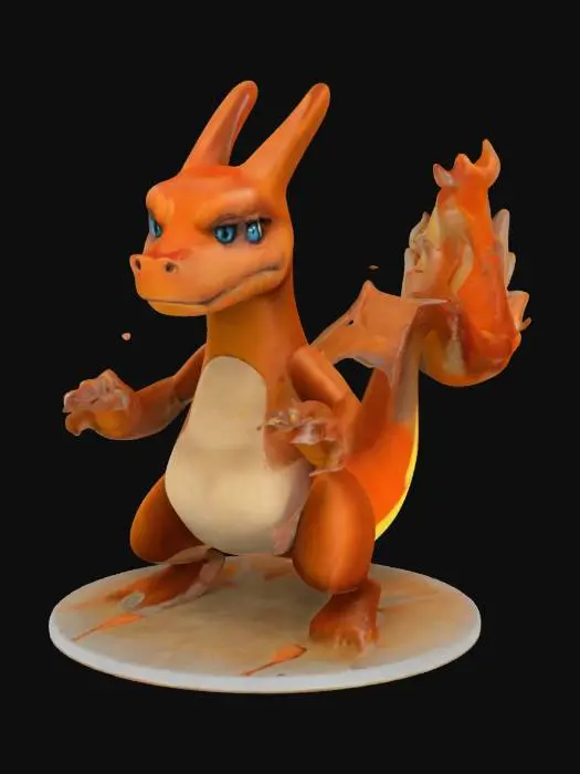 3D model for Charizard's Fiery Stance
