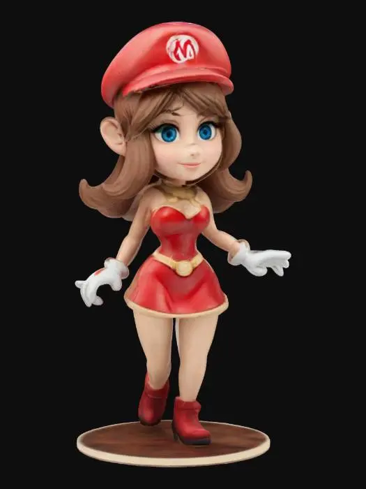 3D model for Glamorous Adventure Figurine, #game figure#