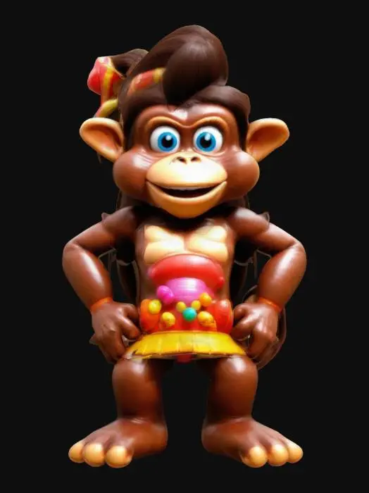 3D model for Candy Kong a character of the Donkey Kong video game 