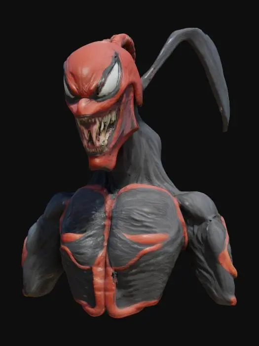 3D model for venom-pool head, Highly Detailed, Ultra Realistic