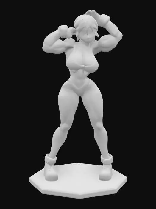 3D model for Muscular Stance, #game figure#