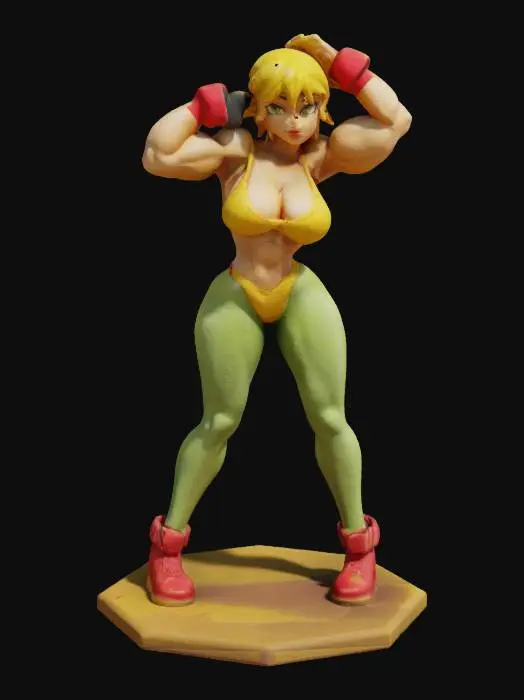 3D model for Muscular Stance, #game figure#