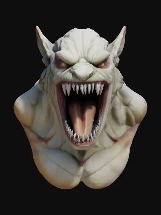 3D model for Jaw Titan from attack on Titans bust