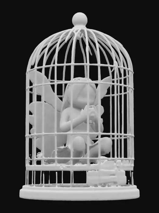 3D model for Trapped Fairy in a Cage, #fairy#