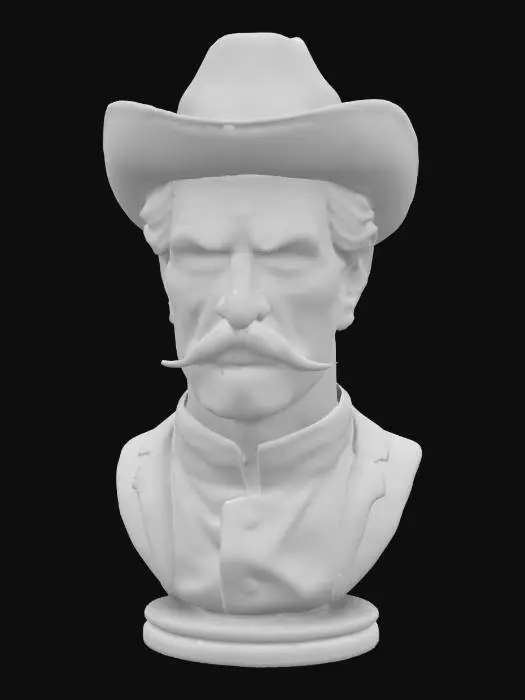 3D model for doc holiday Val Kilmer bust   