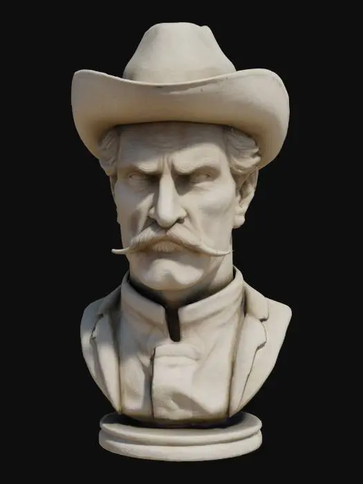 3D model for doc holiday Val Kilmer bust   