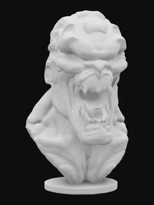 3D model for Jaw Titan from attack on Titans bust
