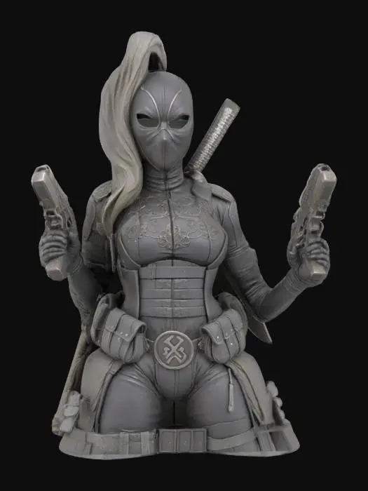 3D model for Dual-Wielding Warrior