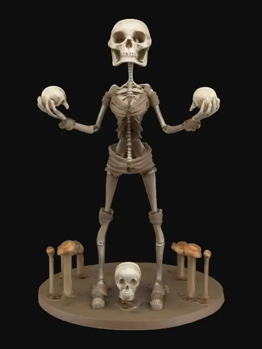 3D model for Skeleton Juggler