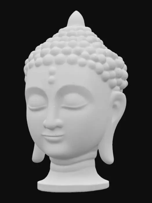 3D model for [Nepal] Buda head carved out of bamboo, #AroundTheWorld#