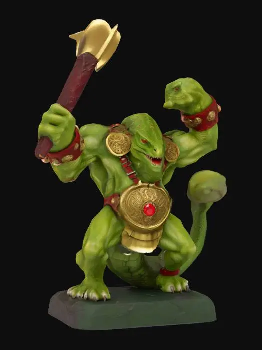 3D model for Lizard Warrior Figurine HEROQUEST