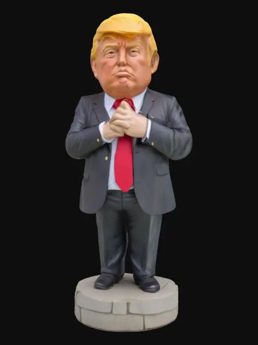 3D model for [Washington DC] Donald Trump in the thinking man statue pose. , #AroundTheWorld#