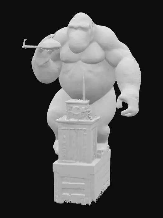 3D model for [new York] King Kong on the very top of the empire State building. #AroundTheWorld#