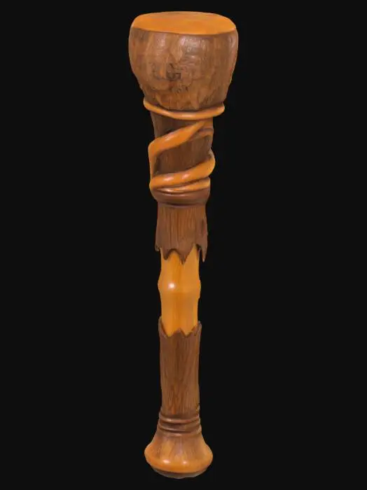 3D model for wooden club