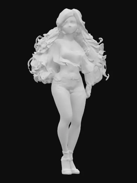 3D model for Fiery Elegance