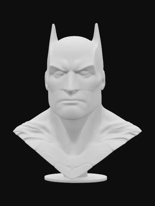 3D model for batman  bust highly detailed, 4k, 8k print ready 
