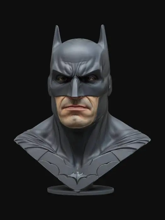 3D model for batman  bust highly detailed, 4k, 8k print ready 