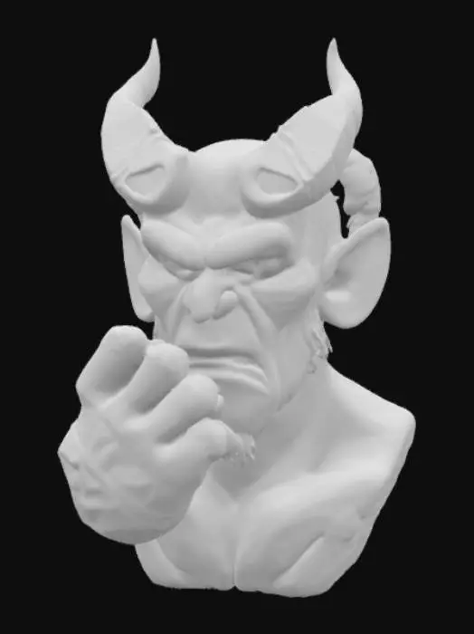 3D model for Hellboy bust