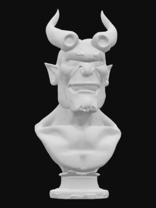 3D model for Hellboy bust