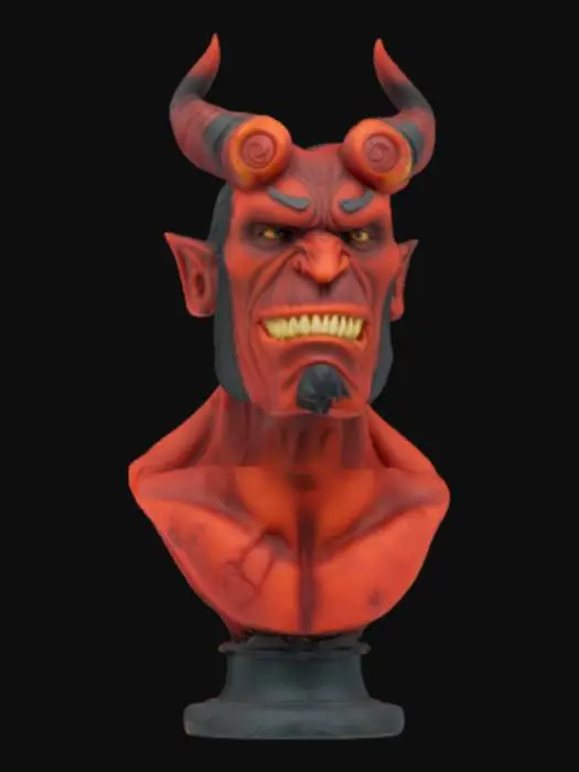 3D model for Hellboy bust