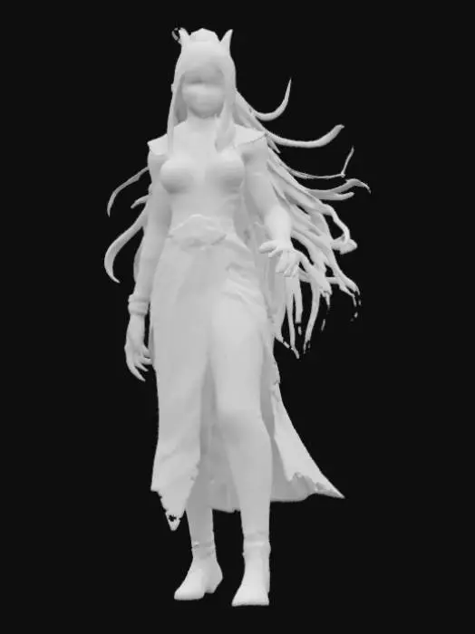 3D model for Sindel from mortal Kombat 