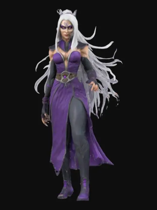 3D model for Sindel from mortal Kombat 