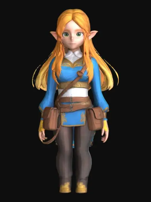 3D model for Adventurer in Blooming Fields
