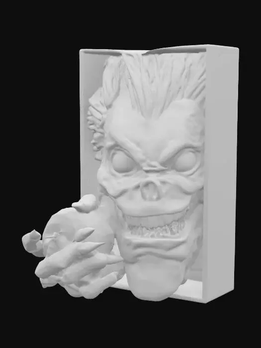 3D model for Skull Shinigami Bust Book nook 