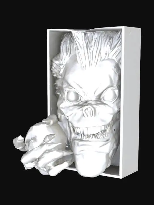 3D model for Skull Shinigami Bust Book nook 