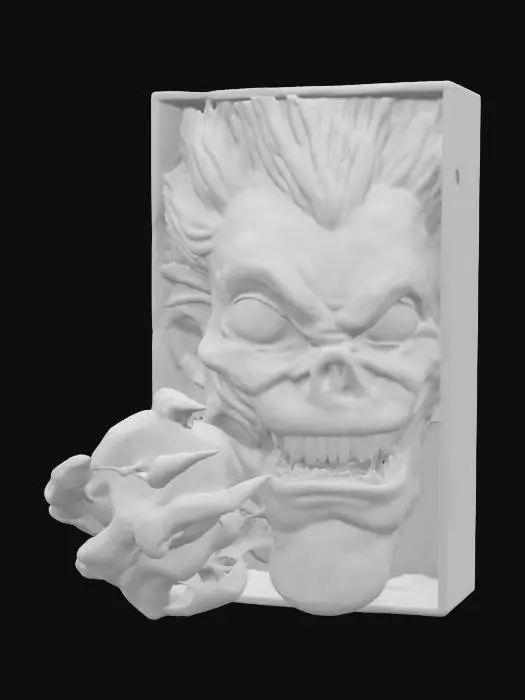 3D model for Skull Shinigami Bust Book nook 