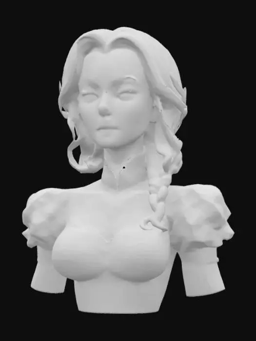 3D model for Elegance in Ink, #SketchTo3D#