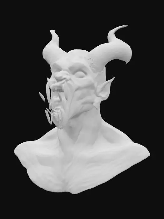 3D model for Satan's face, #SketchTo3D#