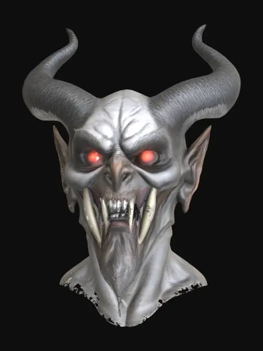 3D model for Satan's face, #SketchTo3D#